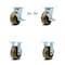 Service Caster 5 Inch High Temp Phenolic Caster Set with 2 Brakes/Swivel Lock 2 Rigid SCC SCC-30CS520-PHRHT-TLB-BSL-2-R-2 - alternate 5